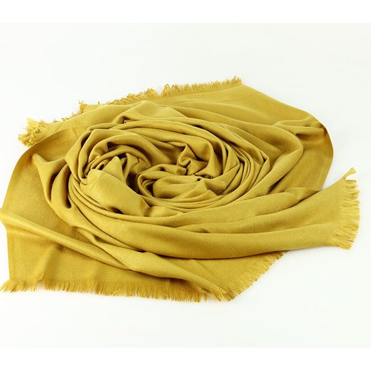CIEPŁY SZAL DAMSKI Z WISKOZY żółty ze sklepu Verostilo w kategorii Szaliki i chusty damskie - zdjęcie 165745210