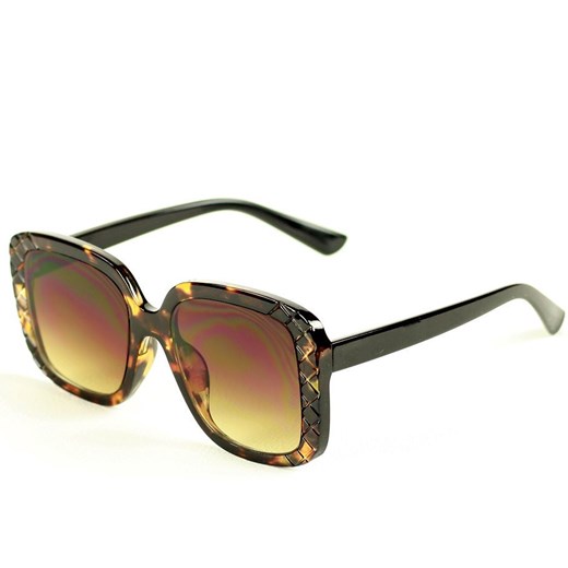 Oversizowe okulary przeciwsłoneczne MAZZINI SIMPLE BEAUTY brąz Looks Style Eyewaer uniwersalny okazyjna cena Verostilo