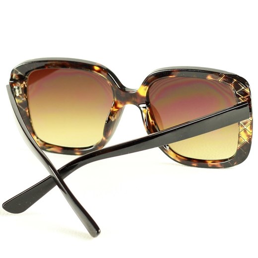Oversizowe okulary przeciwsłoneczne MAZZINI SIMPLE BEAUTY brąz Looks Style Eyewaer uniwersalny promocyjna cena Verostilo