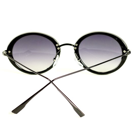 Okrągłe okulary przeciwsłoneczne MAZZINI LENONKI NEW czarny ze sklepu Verostilo w kategorii Okulary przeciwsłoneczne damskie - zdjęcie 165745973