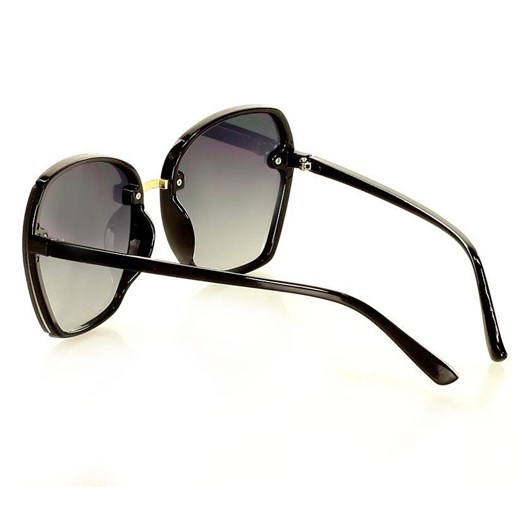 Minimalistyczne okulary przeciwsłoneczne MAZZINI GLAMOUR czarny Looks Style Eyewaer uniwersalny okazja Verostilo
