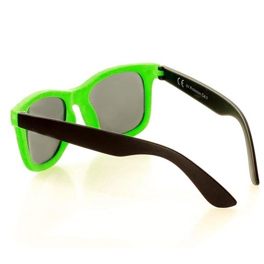 Kwadratowe okulary przeciwsłoneczne MAZZINI  RETRO CUTE zielony Looks Style Eyewaer uniwersalny wyprzedaż Verostilo