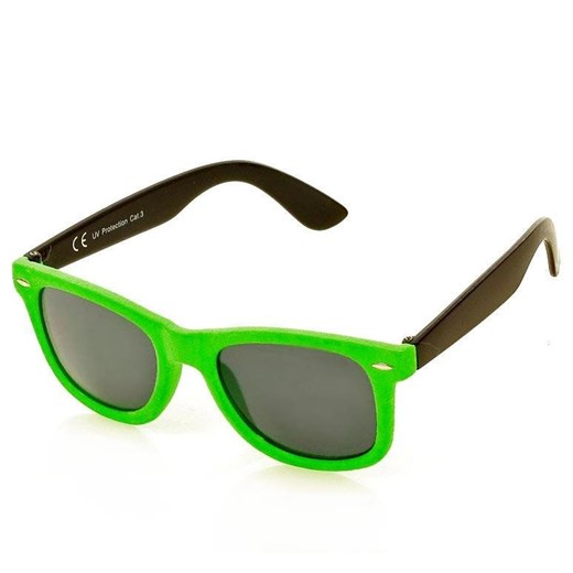 Kwadratowe okulary przeciwsłoneczne MAZZINI  RETRO CUTE zielony Looks Style Eyewaer uniwersalny okazyjna cena Verostilo