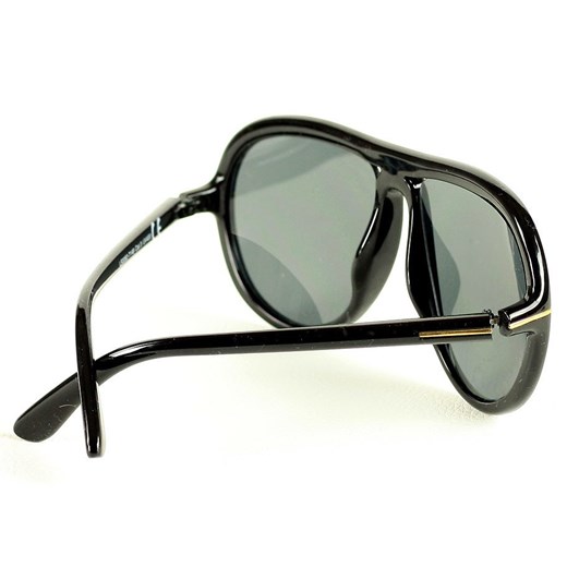Luksusowe okulary przeciwsłoneczne MAZZINI ROUND FASHION czarny Looks Style Eyewaer uniwersalny wyprzedaż Verostilo