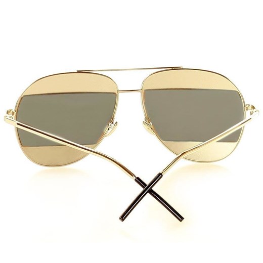 Nowoczesne okulary przeciwsłoneczne pilotki  MAZZINI AVIATOR  SPLIT  złoty ze sklepu Verostilo w kategorii Okulary przeciwsłoneczne damskie - zdjęcie 165748242
