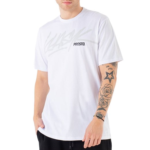 Koszulka Prosto Klasyk Fade KL232MTEE1151 - biała ze sklepu streetstyle24.pl w kategorii T-shirty męskie - zdjęcie 165749253
