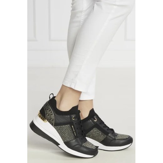 Buty sportowe damskie Michael Kors sneakersy wiązane na platformie 