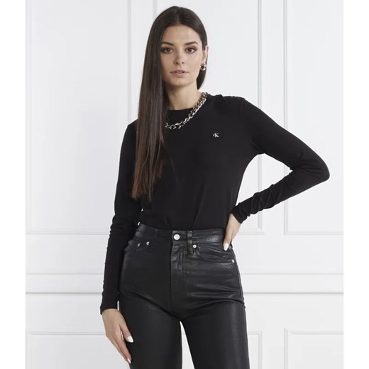 Bluzka damska Calvin Klein z długimi rękawami casualowa 