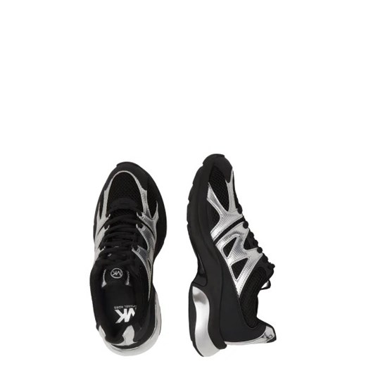 Michael Kors buty sportowe damskie sneakersy czarne płaskie sznurowane 