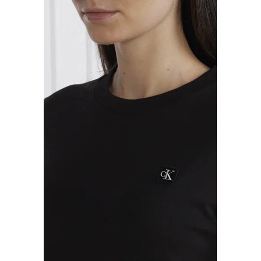 Bluzka damska Calvin Klein z okrągłym dekoltem casualowa 