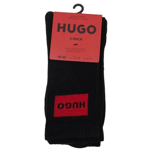 Skarpetki męskie czarne Hugo Boss bawełniane 