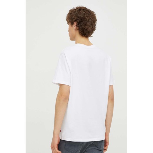 Levi&apos;s t-shirt męski kolor biały z nadrukiem L ANSWEAR.com