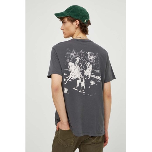 Levi&apos;s t-shirt męski kolor szary z nadrukiem ze sklepu ANSWEAR.com w kategorii T-shirty męskie - zdjęcie 165756680