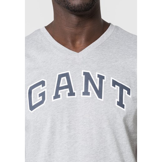 Gant Koszulka do spania light grey melange zalando szary mat