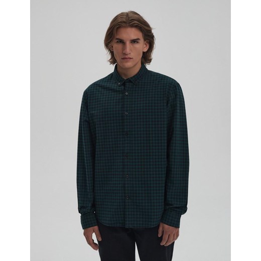 Koszula SNIKS LG Czarny-Zielony L ze sklepu Diverse w kategorii Koszule męskie - zdjęcie 165783582