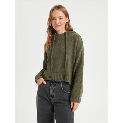 Sinsay - Sweter z kapturem - zielony ze sklepu Sinsay w kategorii Swetry damskie - zdjęcie 165786142