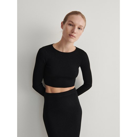 Reserved - Sweter z metalizowaną nitką - czarny ze sklepu Reserved w kategorii Swetry damskie - zdjęcie 165787381