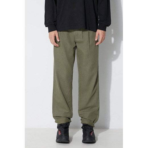 Maharishi spodnie U.S. Chino Loose męskie kolor zielony proste 4604.OLIVE ze sklepu PRM w kategorii Spodnie męskie - zdjęcie 165789330