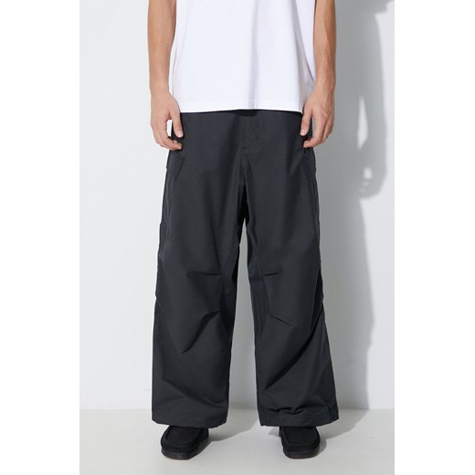 Maharishi spodnie Oversized Tobi Cargo Snopants męskie kolor czarny w fasonie cargo 4615.BLACK ze sklepu PRM w kategorii Spodnie męskie - zdjęcie 165789334