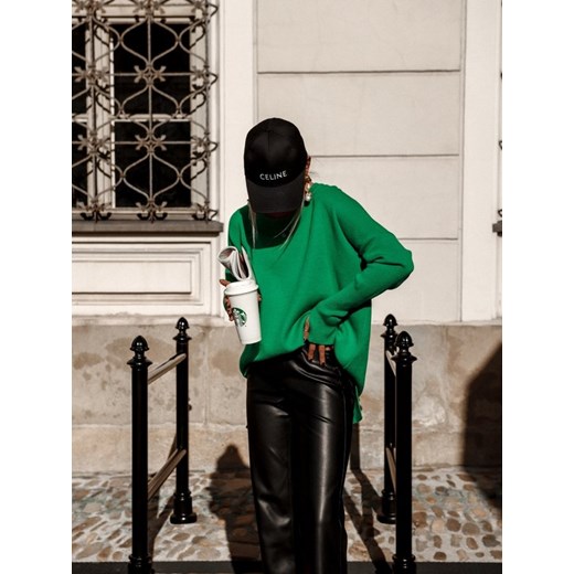 Sweter Kimmie Zielony Lisa Mayo uniwersalny Lisa Mayo