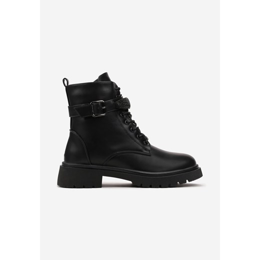 Born2be workery damskie sznurowane na platformie casual
