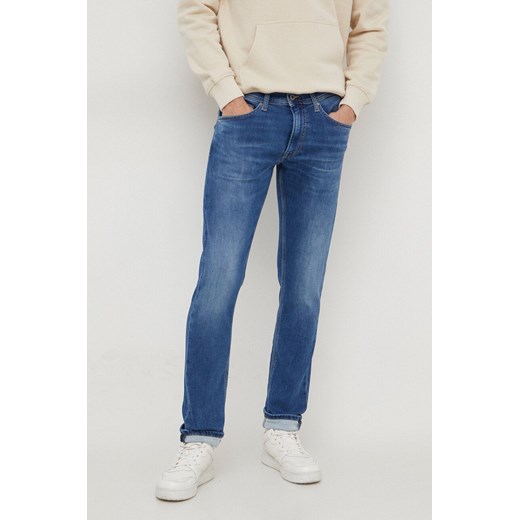 Pepe Jeans jeansy Slim Gymdigo męskie kolor niebieski ze sklepu ANSWEAR.com w kategorii Jeansy męskie - zdjęcie 165797512