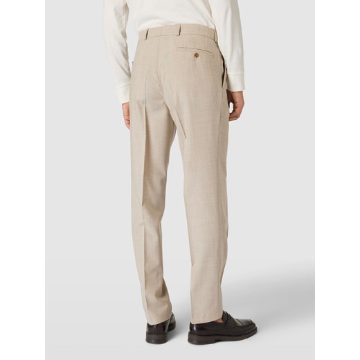 Spodnie do garnituru z żywej wełny z efektem melanżu model ‘Shiver’ Carl Gross 48 Peek&Cloppenburg 