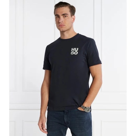 HUGO T-shirt Detzington241 | Regular Fit ze sklepu Gomez Fashion Store w kategorii T-shirty męskie - zdjęcie 165797994