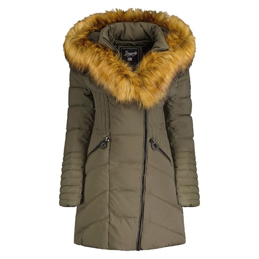 Geographical Norway Kurtka pikowana &quot;Chaya&quot; w kolorze khaki ze sklepu Limango Polska w kategorii Kurtki damskie - zdjęcie 165805044