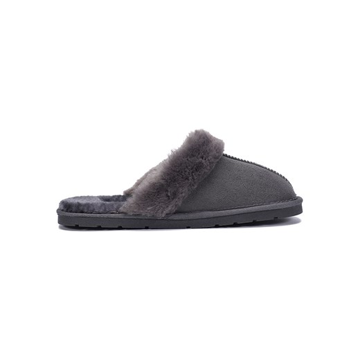 ISLAND BOOT Kapcie &quot;Emesta&quot; w kolorze ciemnoszarym ze sklepu Limango Polska w kategorii Kapcie damskie - zdjęcie 165805061