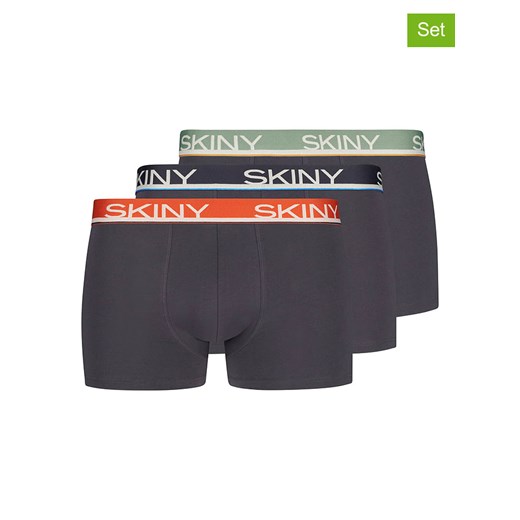 Skiny Bokserki (3 pary) w kolorze antracytowym Skiny L okazja Limango Polska