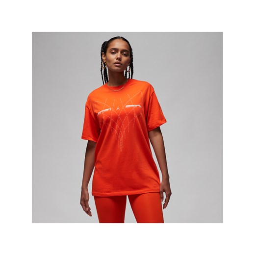 Damski T-shirt z nadrukiem Jordan Sport - Czerwony ze sklepu Nike poland w kategorii Bluzki damskie - zdjęcie 165806414