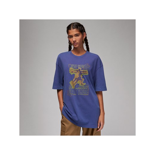 Damski T-shirt oversize Jordan - Fiolet ze sklepu Nike poland w kategorii Bluzki damskie - zdjęcie 165806421