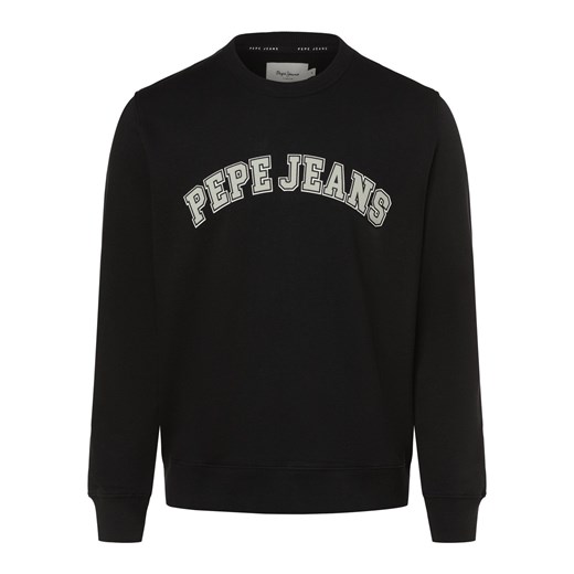Pepe Jeans Męska bluza nierozpinana Mężczyźni Bawełna czarny nadruk ze sklepu vangraaf w kategorii Bluzy męskie - zdjęcie 165807971