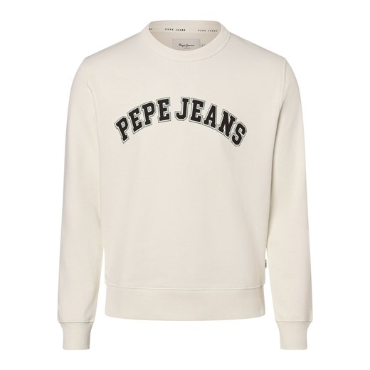 Pepe Jeans Męska bluza nierozpinana Mężczyźni Bawełna écru nadruk ze sklepu vangraaf w kategorii Bluzy męskie - zdjęcie 165807972