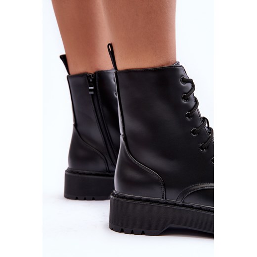 Botki Workery Skóra Czarne Teflorna CLS-270 40 ZAZOO