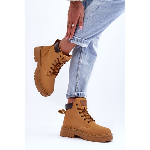 Botki Trapery Ocieplane Damskie Brązowe Corbin EV-218 37 ZAZOO okazja