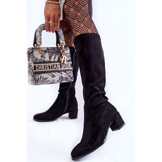 Kozaki Klasyczne Zamsz Czarne Harpen Sergio Leone 39 okazja ZAZOO