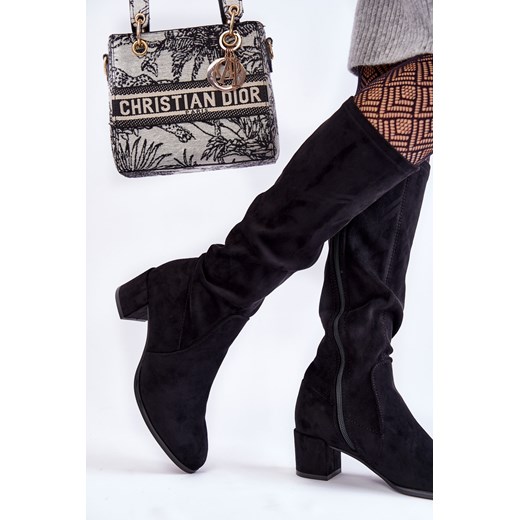 Kozaki Klasyczne Zamsz Czarne Harpen Sergio Leone 39 ZAZOO promocyjna cena