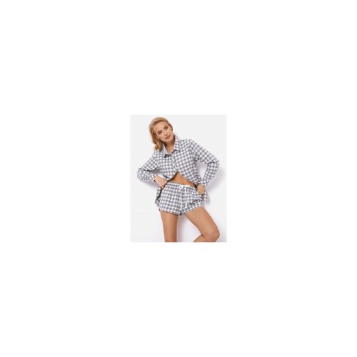 Piżama (koszula + spodenki) Aruelle Stacy pajama short S Szara (5905616144115). S Rozetka.pl