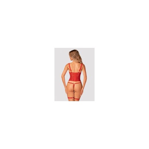 Erotyczny gorset Obsessive Belovya XS/S Red (5901688239766). Bielizna erotyczna Obsessive M,L promocja Rozetka.pl