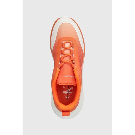 Calvin Klein Jeans sneakersy EVA RUNNER LOW LACE MIX SAT WN kolor pomarańczowy 41 ANSWEAR.com
