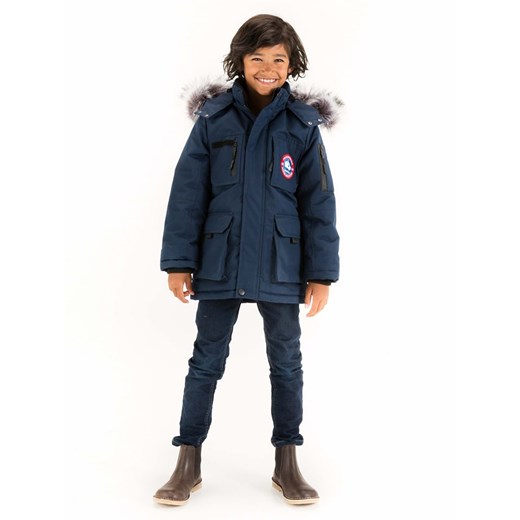 HULABALU Parka &quot;Nordic&quot; w kolorze granatowym ze sklepu Limango Polska w kategorii Kurtki chłopięce - zdjęcie 165868831
