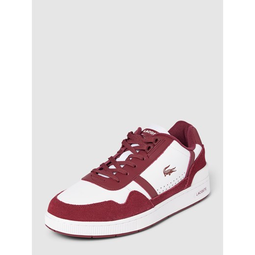 Sneakersy ze skóry z obszyciem w kontrastowym kolorze model ‘T-CLIP’ Lacoste 45 Peek&Cloppenburg