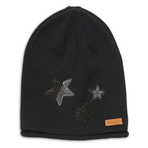 HULABALU Czapka beanie &quot;Glitter&quot; w kolorze czarnym ze sklepu Limango Polska w kategorii Czapki dziecięce - zdjęcie 165876913