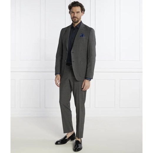 BOSS BLACK Wełniany garnitur P-Huge | Slim Fit ze sklepu Gomez Fashion Store w kategorii Garnitury męskie - zdjęcie 165882770
