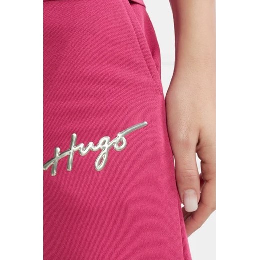 Spodnie damskie Hugo Boss z bawełny 