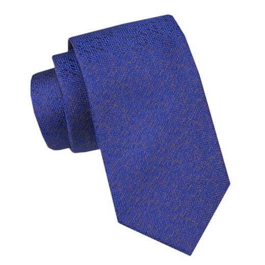 Krawat Męski - Alties - Niebiesko-Brązowy Melanż KRALTS1022 ze sklepu JegoSzafa.pl w kategorii Krawaty - zdjęcie 165883472