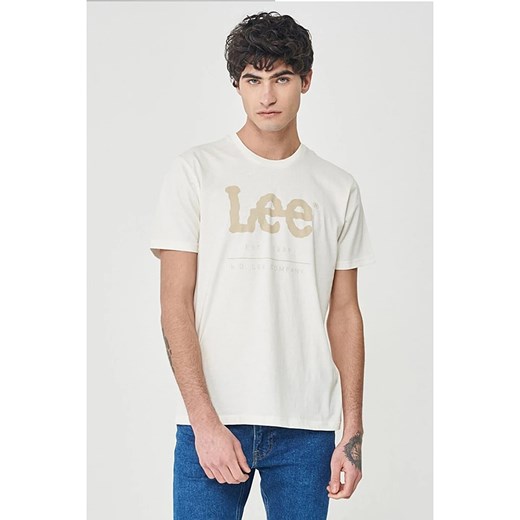 Lee Koszulka w kolorze białym Lee XXL wyprzedaż Limango Polska