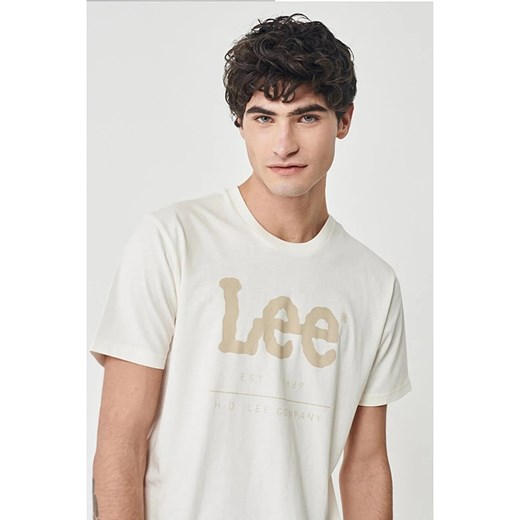 Lee Koszulka w kolorze białym Lee XXL promocyjna cena Limango Polska